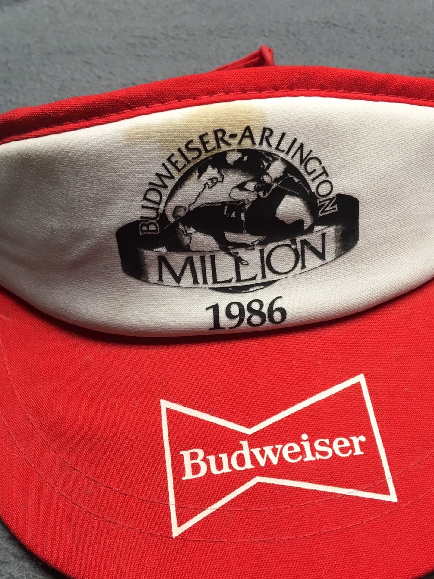 Vintage Budweiser Visor Hat
