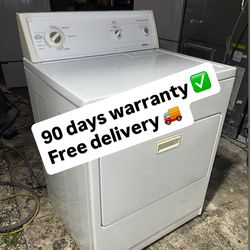 Kenmore dryer 90 days warranty ✅