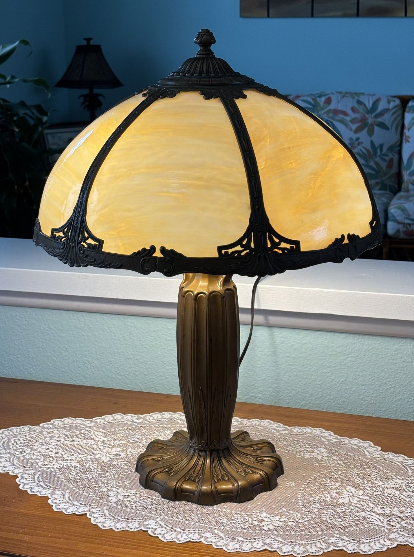 Antique Slag Lamp