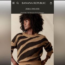Banana Republic Zebra Sweater