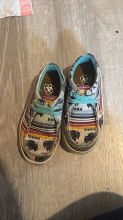 8c Ariat Girls' Hilo Shoes Buffalo Print