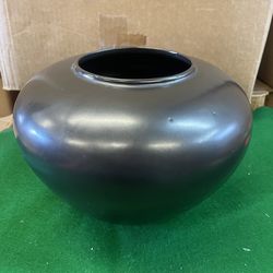 MID CENTURY BAUER BLACK INDIAN POT VASE BOWL TRACY IRWIN