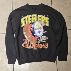 Vintage 1995 Pittsburgh Steelers AFC Champions Superbowl crewneck