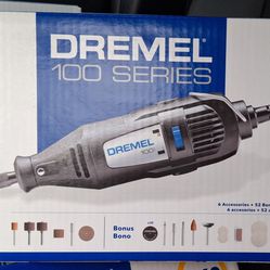 Dremel 100 Rotary Tool Kit with 58 Accessories and Sanding/Grinding Attachment - Brand New in Box!