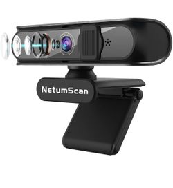 New! AutoFocus HD 1080P Webcam with Dual Microphone & Privacy Cover, Business Webcam USB Web Camera with Wide Angle for Desktop or Laptop Streaming/Vi