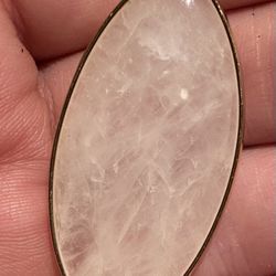 Natural Rose Quartz Pendant