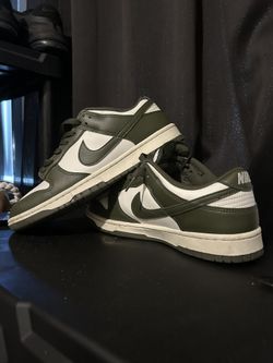 Nike Dunks Olive Green-white Size 9 M