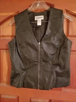 Bagatelle leather womens vest size 6