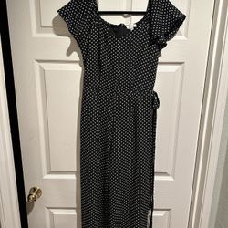 Polka Dots Jumpsuit Size Medium