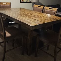 Gorgeous Rustic 6ft Dining Set – Table + 6 Chairs!

