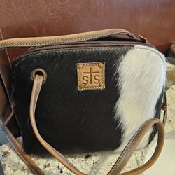 Genuine Cow Hide Leather Purse