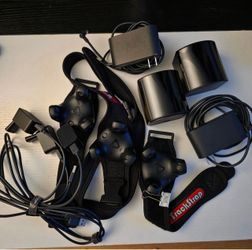 HTC Vive Trackers with Base Stations and TrackStraps