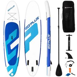 132 in. Inflatable Stand Up Paddle Board 6 ft. ft. Thick W/Backpack Leash Aluminum Paddle