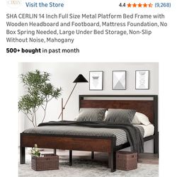 Full Size Platform Bed Frame