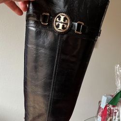 NEW Sz 6.5 Tory Burch Black Leather Boots SALE  $195. O.B,O 🎈