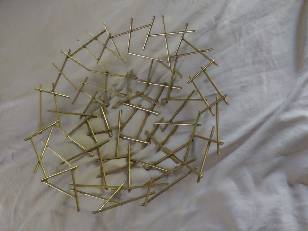 Medium Gold Metal Basket