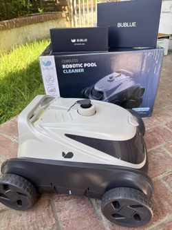Bubot 500P Cordless Robotic Pool Cleaner, Pool Vacuum with Bluehole Suction, Dual Motors, DirtLock 2.0, Self-Parking, Quick Charging, 140-Min Runtime