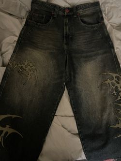 Baggy Denim Blue Skater Jeans