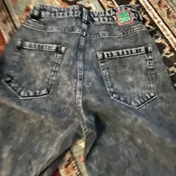 Empyre Jorts Black Acid Wash