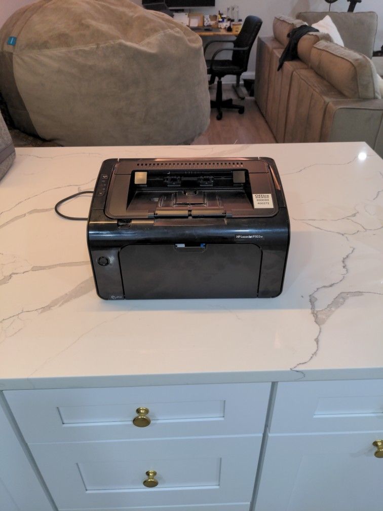 Black Laser Printer With Full Ink Cartridge