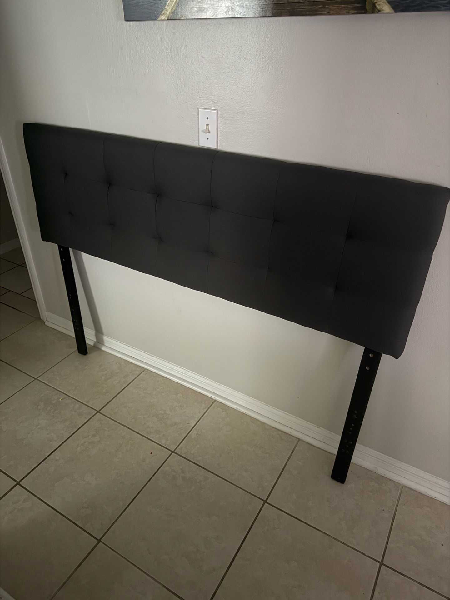 Queen Charcoal Gray Headboard