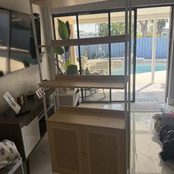 Shelf With Storage Under 