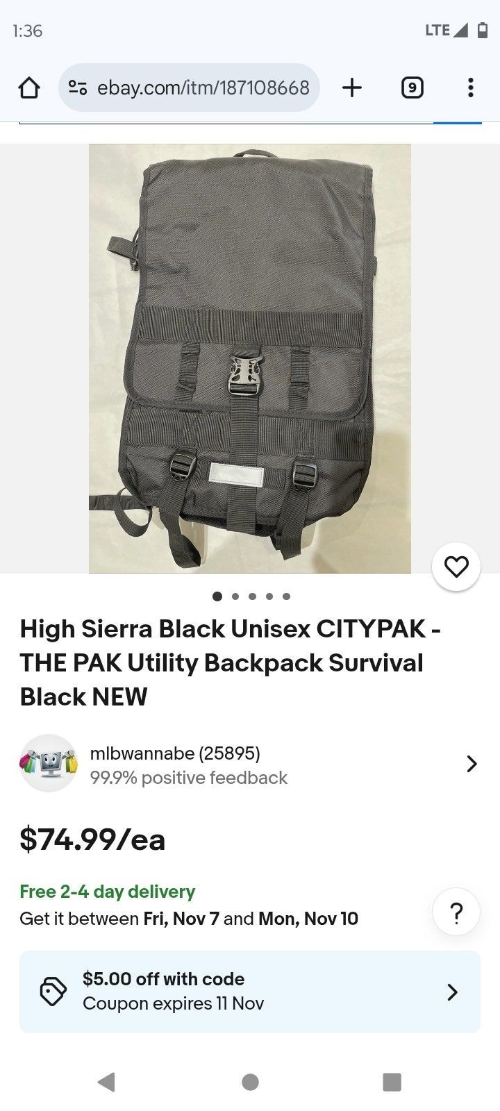 High Sierra Backpack