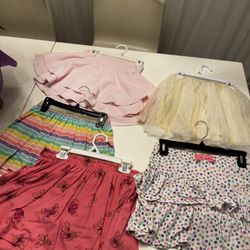 5 Skirts For 8-10 Like New 