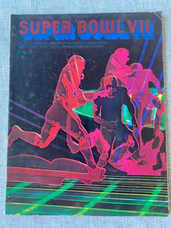 1972 Super Bowl VII Miami Dolphins Undefeated Season Souvenir Program