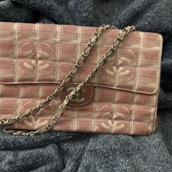 Chanel Pink Jacquard Bag 