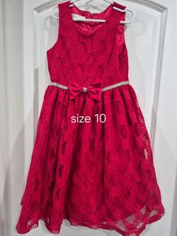 Red girl dress fancy