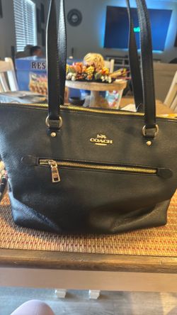 Coach large black tote