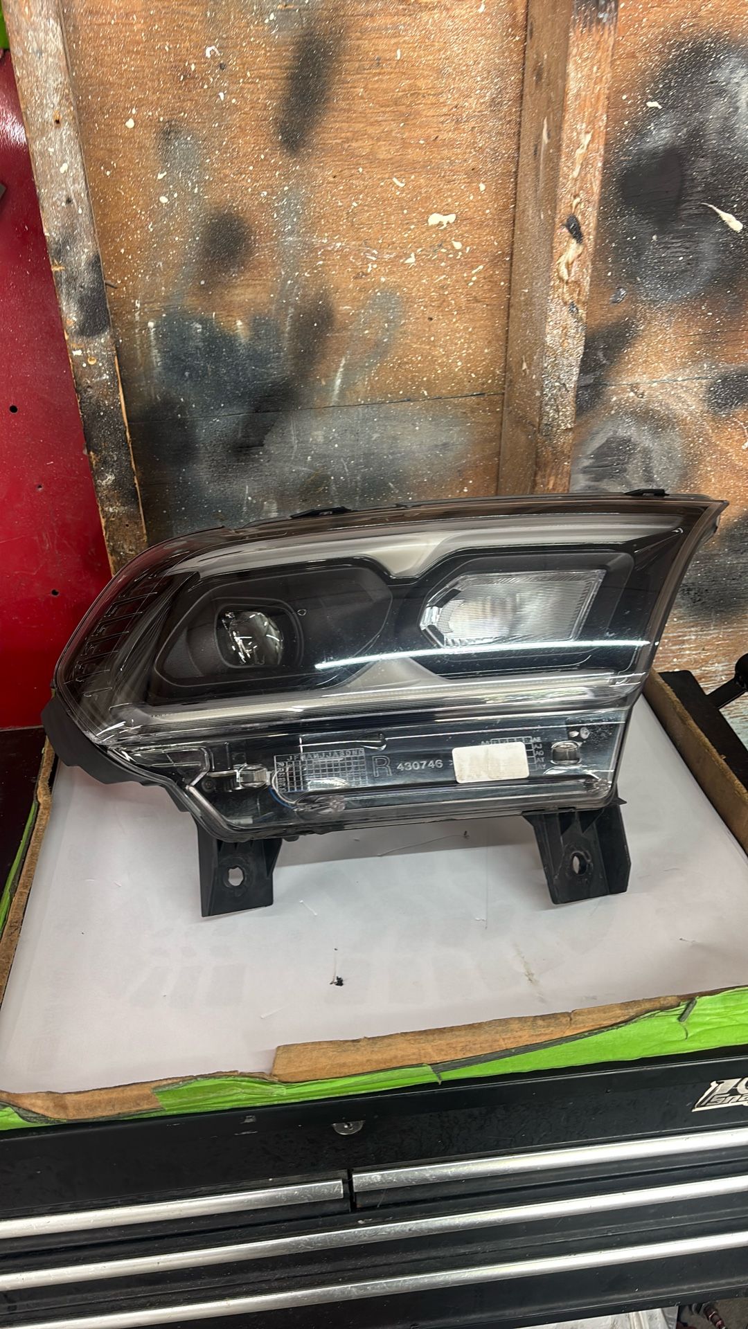 OEM 2021 2022 2023 DODGE DURANGO LED HEADLIGHT BLACK BEZEL "BASE" RIGHT RH NICE!