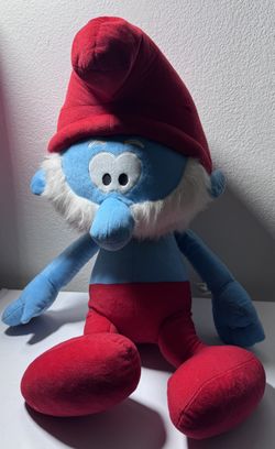 JUMBO 25”+ Papa Smurf Plush (Sitting) - 2010 Movie Edition