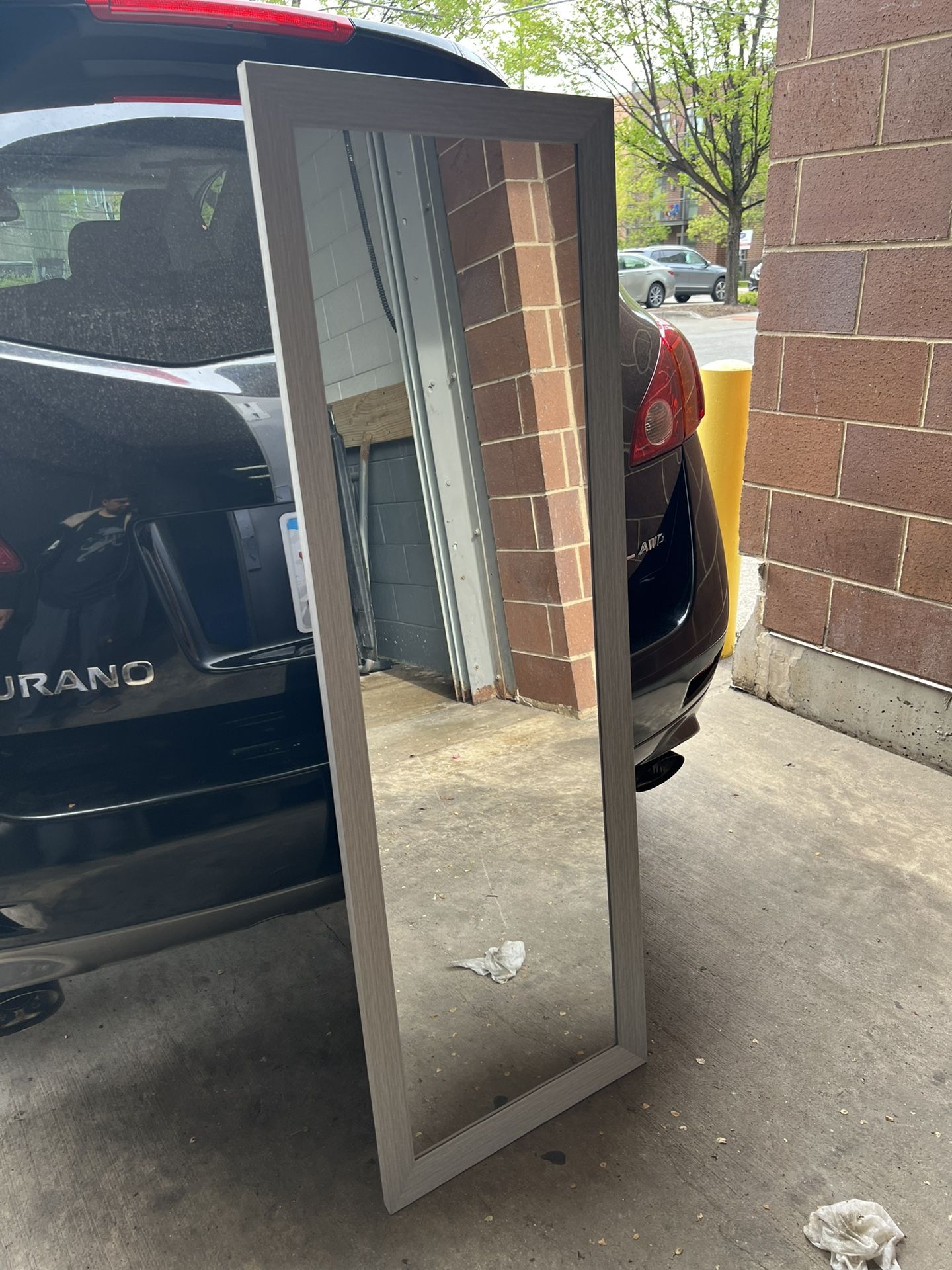 Full Length Mirror - Rustic Gray - 19x56 Inches