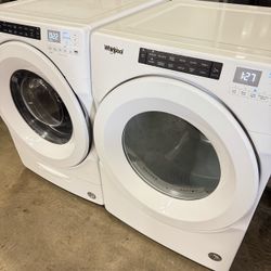 Free Delivery Whirlpool Washer and Dryer Set White Electric