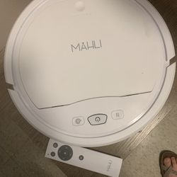 Mahli Robot Vacuum With Remote, Charger, Extra Brushes