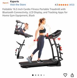Ksports Foldable Treadmill with LCD Display