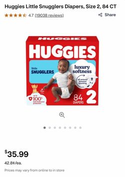 Huggies Little Snugglers Diapers Size 2, 84 CT