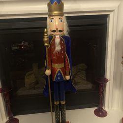 43 Inch Tall Wooden Nutcracker.