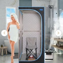 Sauna Portable Full Body Steam Sauna Tent Box Spa With Sauna black 