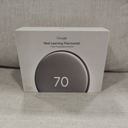 Google -Nest learning thermostat (4th gen) With Nest Temperature Sensor (2nd Gen) - polished Silver