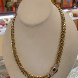 Cadena Mónaco En Oro 14k Garantizada