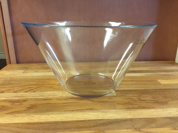 Clear Glass Large Bowl design by K Hagberg M Hagberg for Sale in