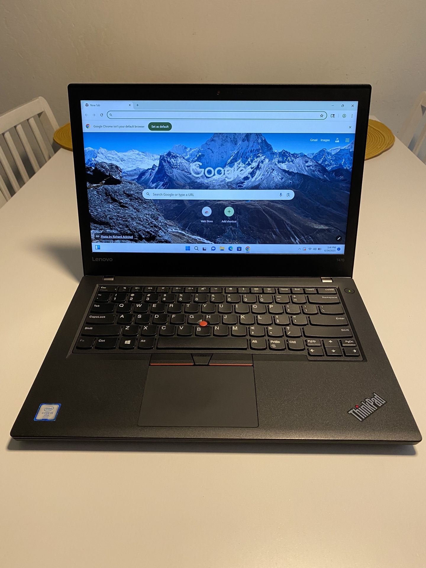LENOVO THINKPAD T470 W10DG 14.0" laptop computer FHD I5-6200U 256GB SSD 8GB Ram Windows 11 pro. Microsoft office installed. Nothing wrong. ** NO T