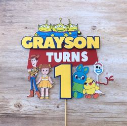 Toy story cake topper or center pieces