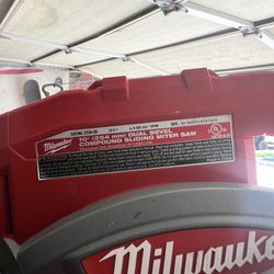 Milwaukee 10”  Dual Bevel Compound Sliding Miter Saw W/ 8.0 Battery 
