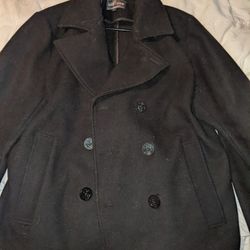 Slate & Stone Brand Wool Peacoat Size: XL