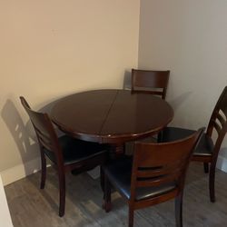 Oak Table and Chairs