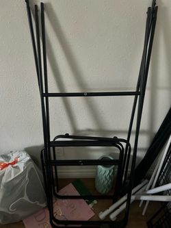 Two clothing racks